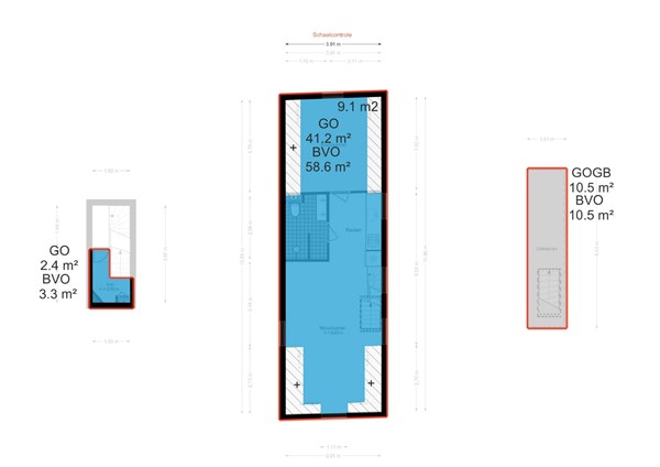 Floor plan - Jacob van Lennepstraat 74-4, 1053 HM Amsterdam 